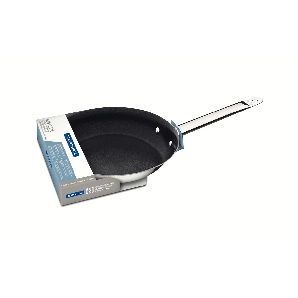 Stainless Steel Tri-ply 20cm Frying Pan