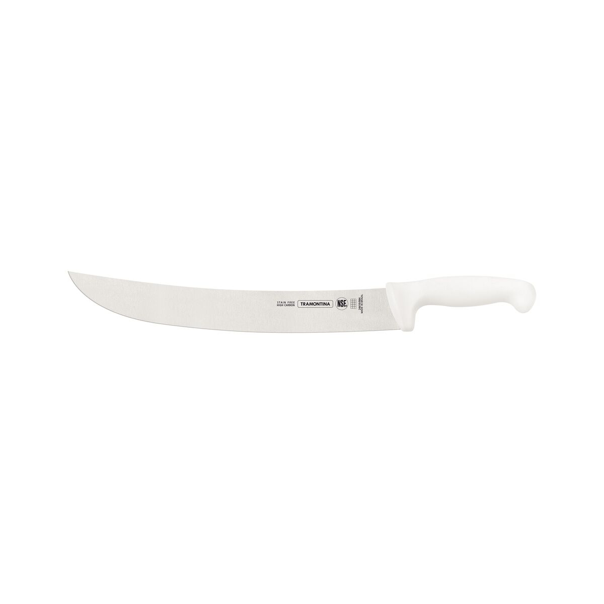 Tramontina Professional 14" Meat Knife with Stainless-Steel Blade and White Polypropylene Handle