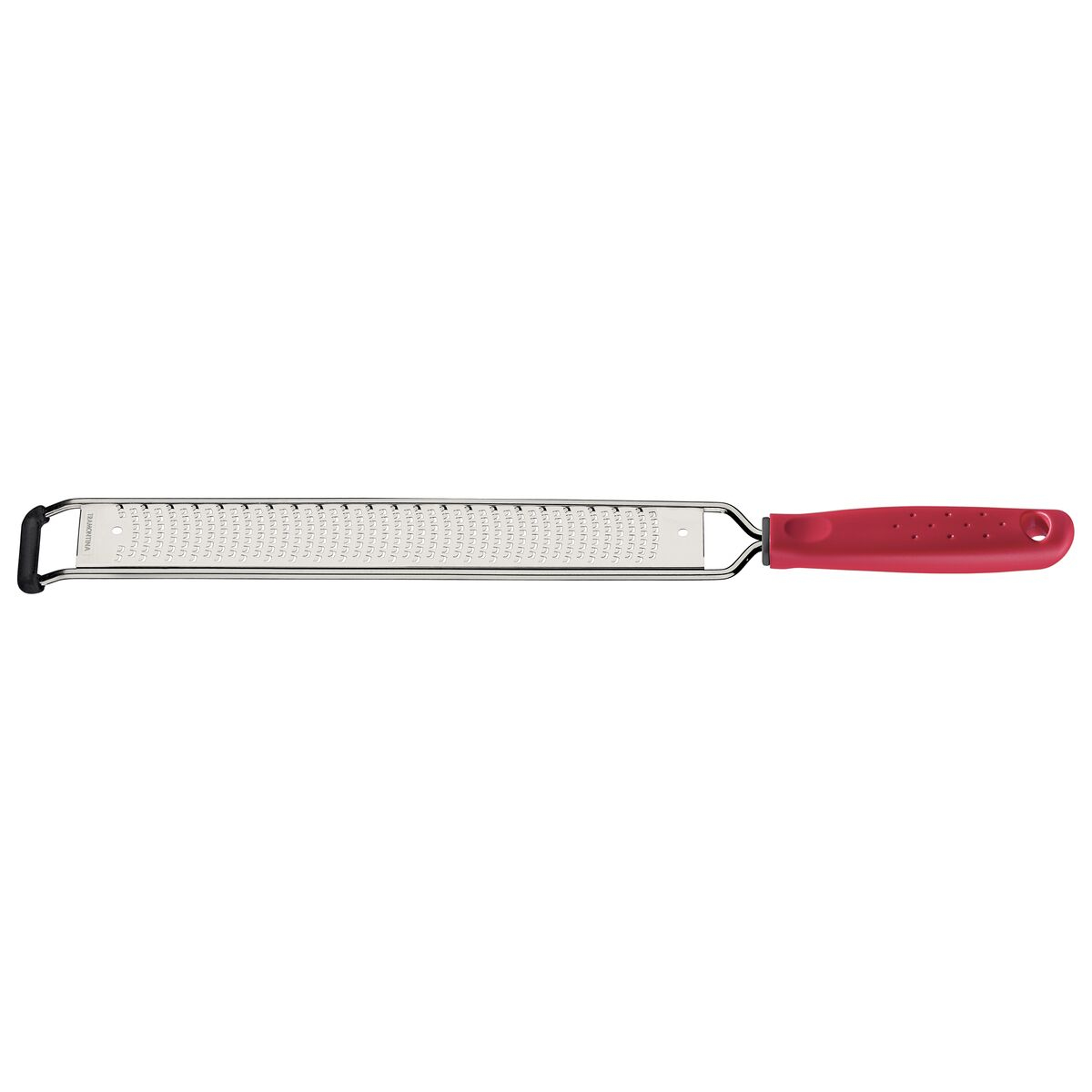 Tramontina Utilitá Stainless Steel Grater with Polypropylene Handle and Red Nonslip Rubber Base