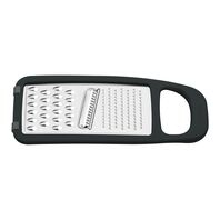 Tramontina Utilitá Stainless Steel and ABS Grater with Black Rubber Base