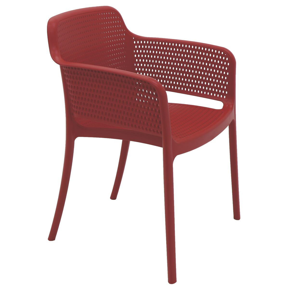 Cadeira Tramontina Gabriela em Polipropileno e Fibra de Vidro Vermelho