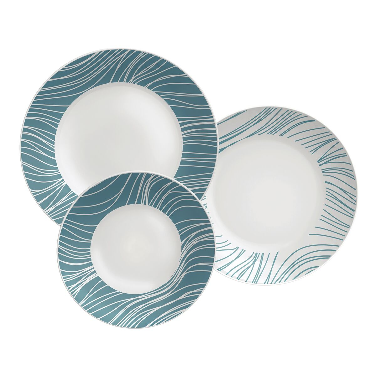 Tramontina Clarice 12-Piece Decorated Porcelain Dinnerware Set