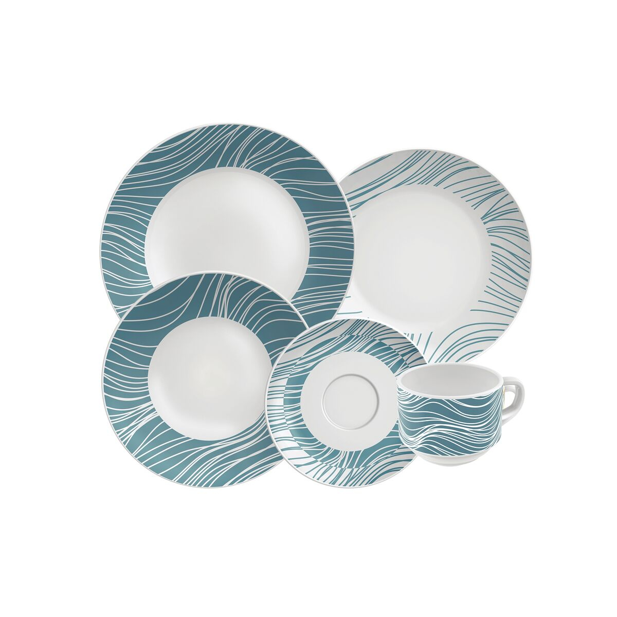 Tramontina Clarice Underglaze Porcelain Dinnerware 20 piece