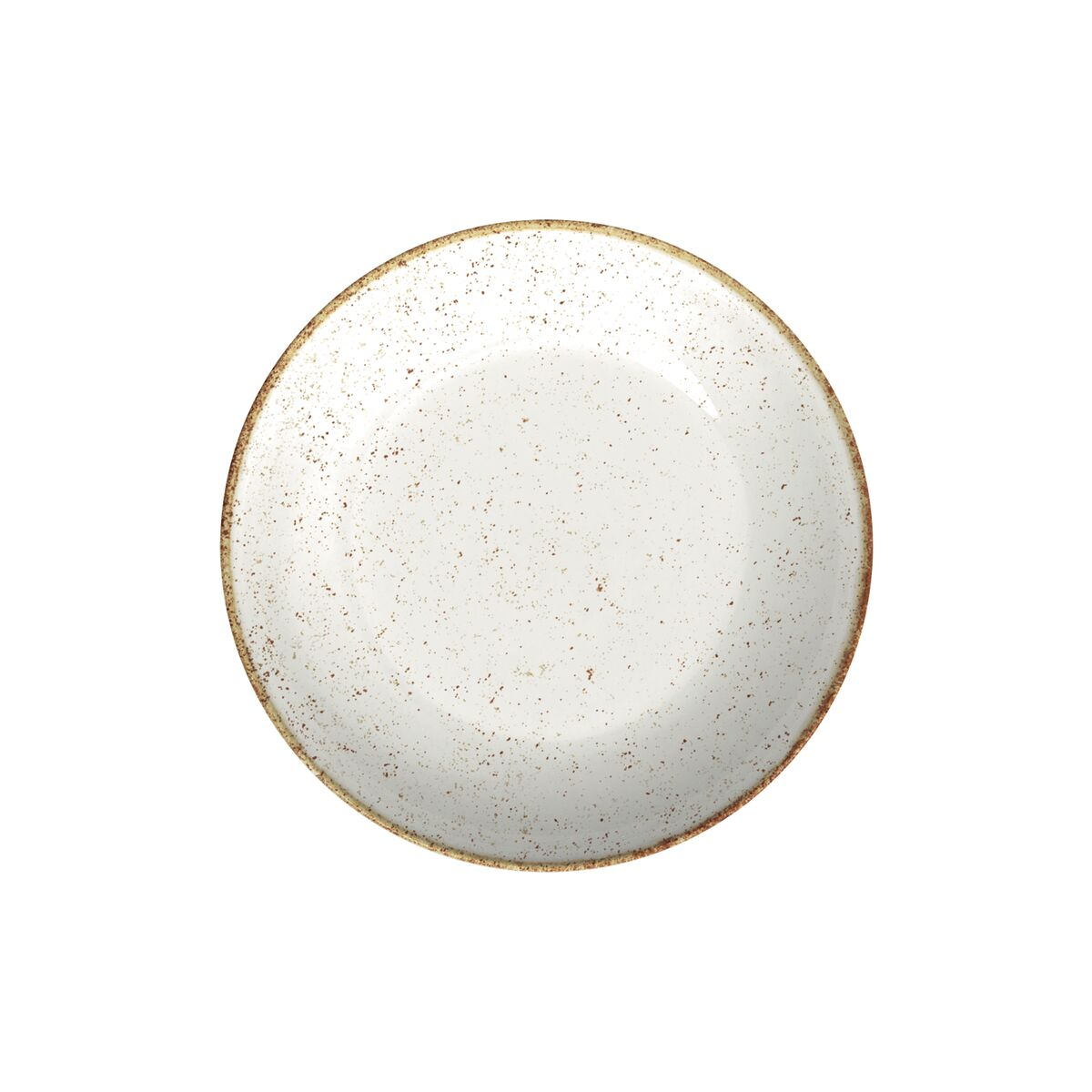 Plato Hondo Tramontina Rústico Marrón en Porcelana Decorada 22 cm