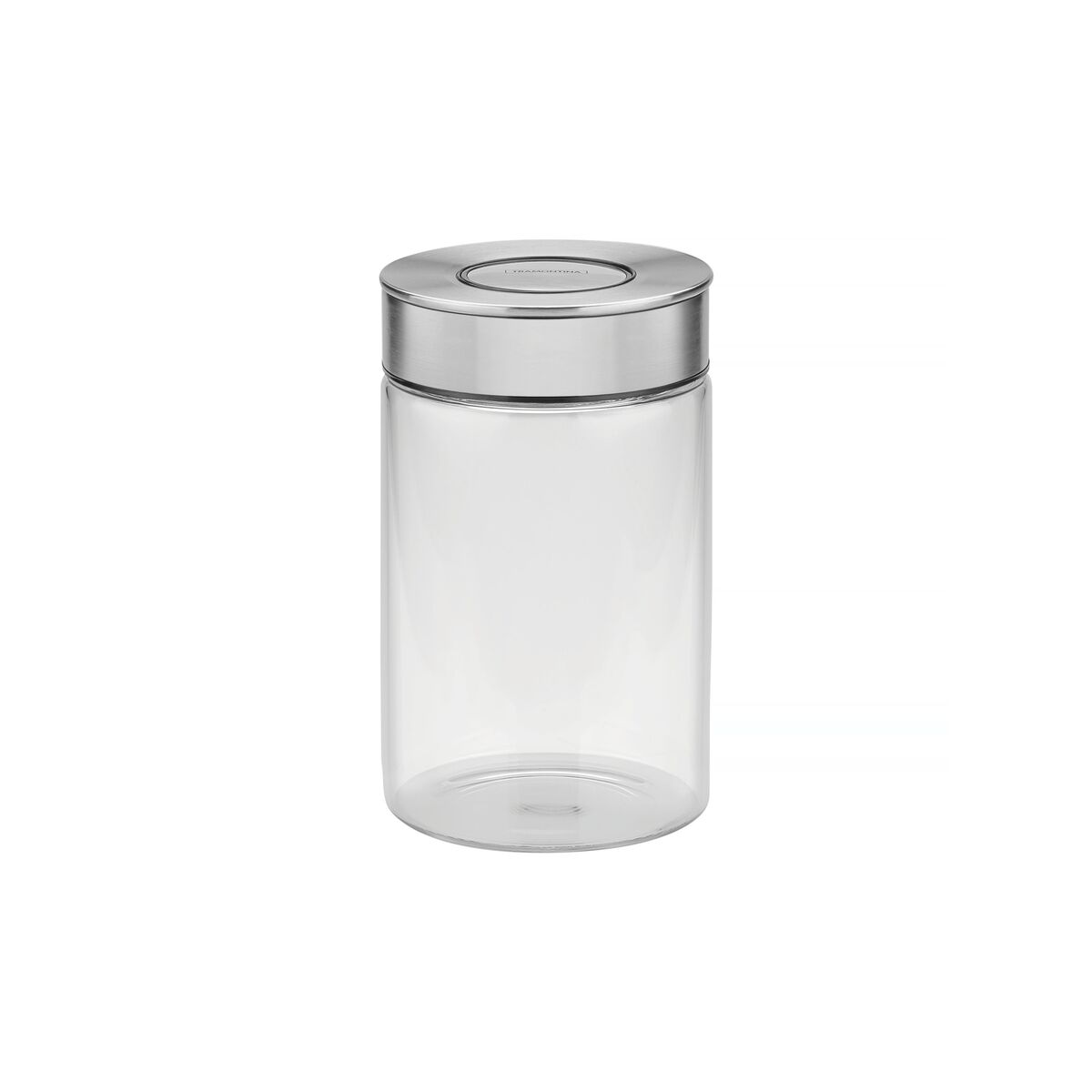 Tramontina Purezza glass jar with stainless steel lid, 1 L