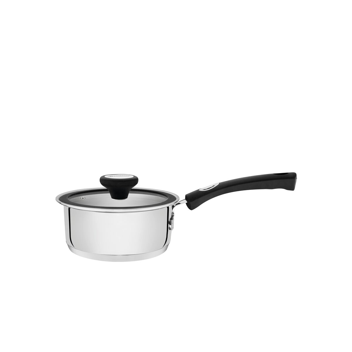 Tramontina Solar Silicone stainless steel saucepan with tri-ply base, 16 cm 1.4 L