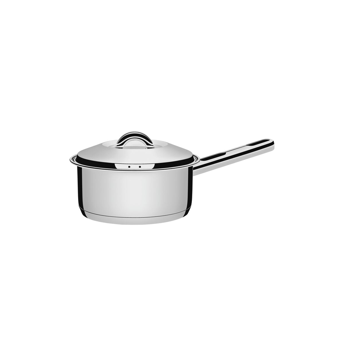 Tramontina Solar 16 cm 1.4 L stainless steel saucepan with lid, handle and tri-ply base
