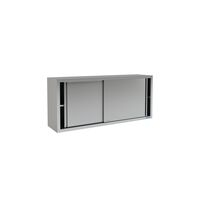 Stainless Steel Wall Cupboard with sliding doors Tramontina 1900x400mm
