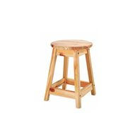 Tramontina Natural Pine Wood Stool with Varnished Finish