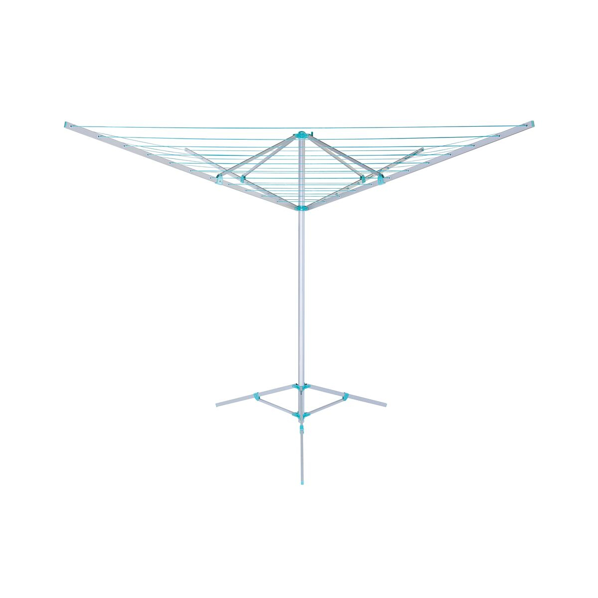 Varal Umbrella Tramontina de Alumínio com Cordas em Pvc Braços e Tripé Dobráveis e Capacidade de Secagem de 50m

