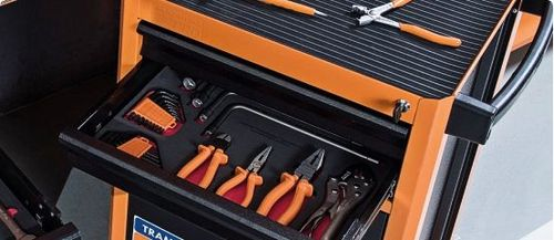Tramontina PRO car drawer organizer with tools.