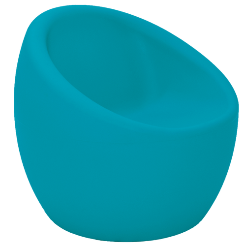 Petroleum blue Tramontina plastic chair.