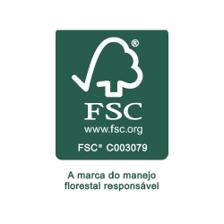 FSC certification logotype: The mark of responsible forestry.