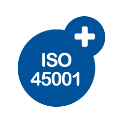 Logotipo da certificação ISO 14001.