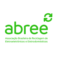 ABREE logotype: Brazilian Association for Recycling of Electronics and  Household Appliances (Associação Brasileira de Reciclagem de Eletroeletrônicos e Eletrodomésticos).