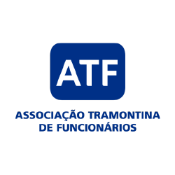 Logotipo ATF: Associação Tramontina de Funcionários.